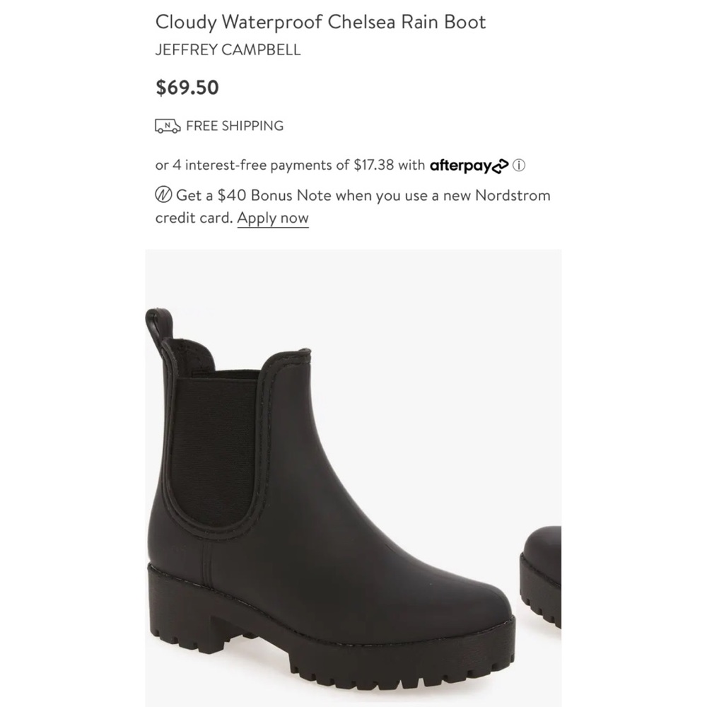 JEFFREY CAMPBELL RAIN BOOTS